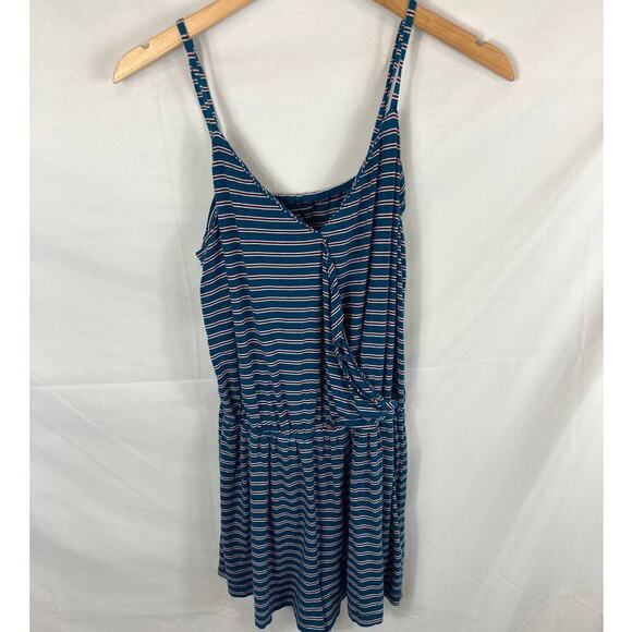 American Eagle Striped Cinch Waist Romper Size Small - Picture 1 of 6